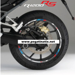 BMW Motorsport R1200RS wheel decals rim stickers stripes 12+4 pcs. R1200 RS