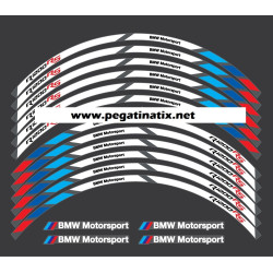 BMW Motorsport R1200RS wheel decals rim stickers stripes 12+4 pcs. R1200 RS