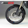 BMW F800GS Motorsport Wheel decals stickers rim stripes f800 gs 19'' 17''