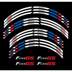 BMW F800GS Motorsport Wheel decals stickers rim stripes f800 gs 19'' 17''