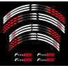 BMW F800GS Wheel decals stickers rim stripes f800 gs 19'' 17'' White Red
