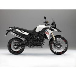 BMW F800GS Wheel decals stickers rim stripes f800 gs 19'' 17'' White Red