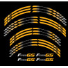 BMW F800GS Wheel decals stickers rim stripes f800 gs 19'' 17'' Yellow
