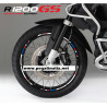 BMW F800GS Wheel decals stickers rim stripes f800 gs 19'' 17'' Yellow