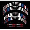 BMW F800GS Wheel decals stickers rim stripes f800 gs 19'' 17'' Yellow
