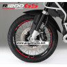BMW R1200GS Adventure wheel decals stickers rim stripes r1200 GS 19'' 17'' Red