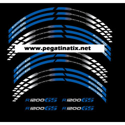 BMW R1200GS Adventure wheel decals stickers rim stripes r1200 GS 19'' 17'' Blue