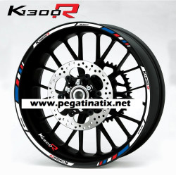 BMW K1300R wheel decals stickers rim stripes 12 pcs. Laminated K1300 R
