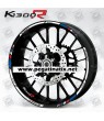 BMW K1300R wheel decals stickers rim stripes 12 pcs. Laminated K1300 R