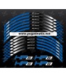 BMW HP6 K1600GT wheel decals stickers Laminated rim stripes k1600 GT Blue