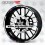 stickers BMW G-310R wheel rim stripes 12 pcs (Compatible Product)