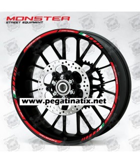 DUCATI Monster wheel stickers decals rim stripes 12 pcs. 600 821 1200R 796