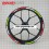 Ducati Corse Tricolore Reflective wheel stickers decals rim stripes Panigale Monster (Compatible Product)
