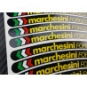 Marchesini small Wheel decals rim stripes 8 pcs. Laminated