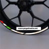 Ducati Multistrada Reflective wheel stickers decals rim stripes 1100 1200 Pikes Peak