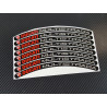 DUCATI MULTISTRADA 1200 small wheel decals rim stickers stripes 8 pcs. Laminated