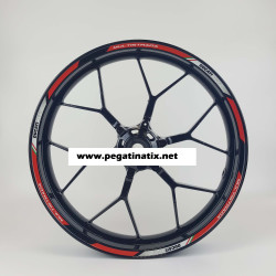 Ducati Multistrada Reflective wheel stickers decals rim stripes 1100 1200 Pikes Peak