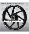 Ducati Multistrada wheel decals stickers rim stripes 1200s Laminated Grey