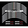 Ducati Multistrada wheel decals stickers rim stripes 1200s Laminated Grey