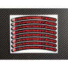 8 x DUCATI HYPERMOTARD small wheel stickers decals rim stripes