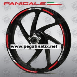Ducati Panigale S R wheel decals stickers rim stripes 899 1199 1299 Laminated
