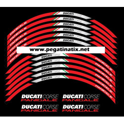 Ducati Panigale S R wheel decals stickers rim stripes 899 1199 1299 Laminated