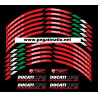 Ducati Panigale wheel decals stickers rim stripes 12 pcs. 899 1199 1299 Laminated