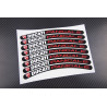 DUCATI PANIGALE small Wheel decals rim stripes 8 pcs. Laminated