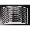 DUCATI PANIGALE small Wheel decals rim stripes 8 pcs. Laminated