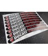 8 x DUCATI PANIGALE small wheel decals rim stripes stickers Laminated flag