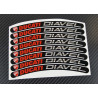 8 x DUCATI DIAVEL small Wheel decals rim stripes Laminated flag