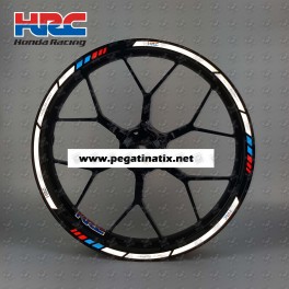 Honda Racing HRC Reflective wheel stickers decals rim stripes cbr 600 1000RR