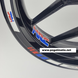 Honda Racing HRC Reflective wheel stickers decals rim stripes cbr 600 1000RR