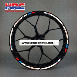 Honda Racing HRC Reflective wheel stickers decals rim stripes