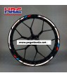 Honda Racing HRC Reflective wheel stickers decals rim stripes