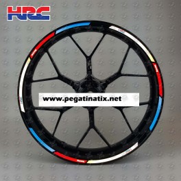 Honda Racing HRC Reflective wheel stickers decals rim stripes CBR 600RR 1000RR