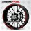 Honda CBR RR wheel decals rim stripes 12 pcs. stickers 600RR 1000RR (Compatible Product)