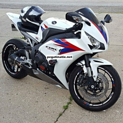 Honda Racing HRC wheel decals rim stripes 12 pcs. stickers cbr 600RR 1000RR