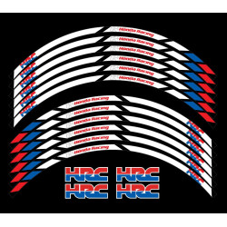 Honda Racing HRC wheel decals rim stripes 12 pcs. stickers cbr 600RR 1000RR