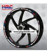 Honda Racing HRC wheel decals rim stripes 12 pcs. stickers cbr 600RR 1000RR