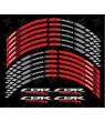 Honda CBR1000RR Wheel decals rim stripes stickers CBR 1000RR 08-14 Red
