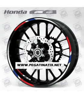 Honda CB wheel decals rim stripes stickers CB500 CB600 Laminated