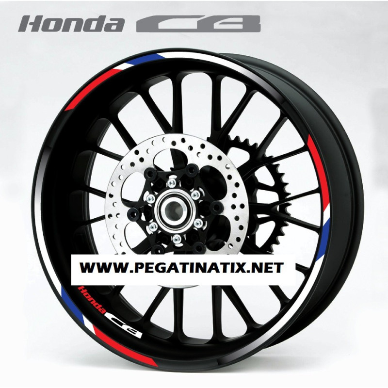 Honda CB wheel decals rim stripes stickers CB500 CB600 Laminated