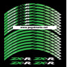 Kawasaki ZX-R wheel stickers decals rim stripes 16 pcs. Laminated ZX-10R ZX-6R ZX-9R