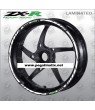 Kawasaki ZX-R wheel stickers decals rim stripes 16 pcs. Laminated ZX-10R ZX-6R ZX-9R
