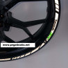 Kawasaki ZX-R Reflective wheel stickers rim stripes 16 pcs. ZX-10R ZX-6R ZX-9R White