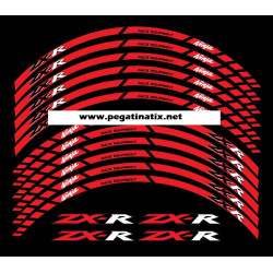 Kawasaki ZXR zx6r zx9r zx10r Reflective wheel stickers rim stripes decals ZX-6R ZX-10R