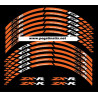 Kawasaki ZXR zx6r zx9r zx10r Reflective wheel stickers rim stripes decals ZX-6R ZX-10R