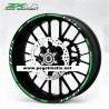 Kawasaki ZXR zx6r zx9r zx10r Reflective wheel stickers rim stripes decals ZX-6R ZX-10R