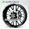 Kawasaki Z800 wheel stickers decals rim stripes 12 pcs. Laminated